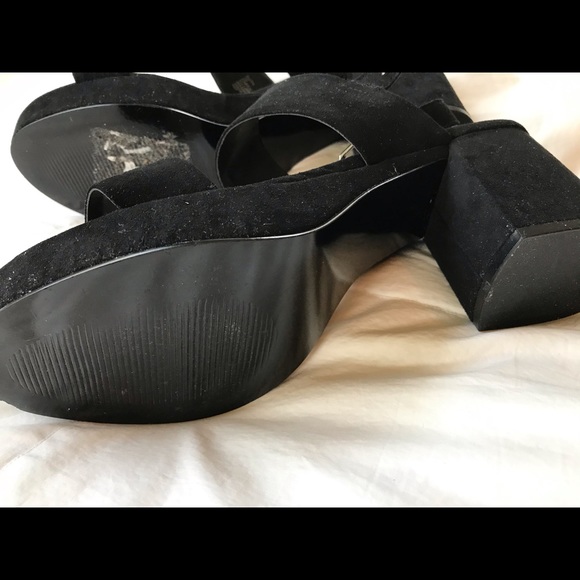Steve Madden sandal heels, black, size 10 - Picture 6 of 6